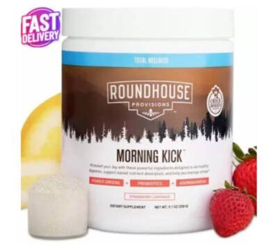 By Chuck Norris Morning Kick, GreensSuperfood Powder=Supplement with Ashwaganda!