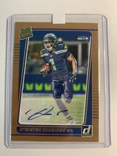 2021 DONRUSS DWAYNE ESKRIDGE BRONZE AUTO RATED ROOKIE #276 SEAHAWKS