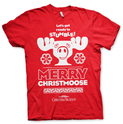 Merry Christmoose Griswold Christmas Vacation Chevy Chase Männer T-Shirt Rot