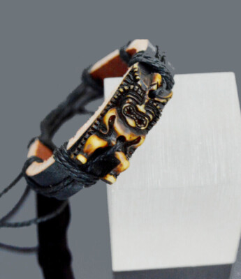 Bracciale Ufficiale ATHLETIC CLUB Bilbao - Pelle Nera Con Scudo