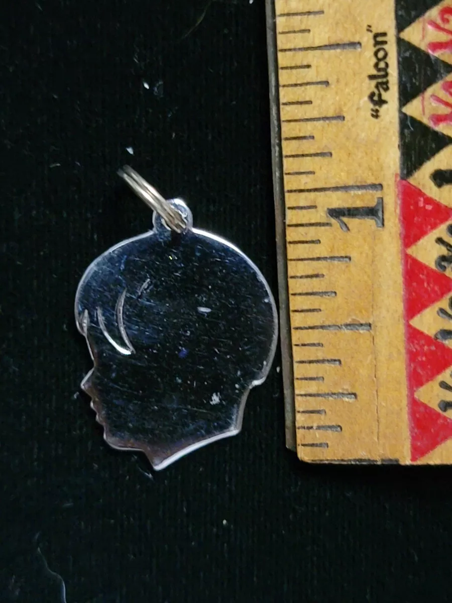 Engravable silhouette hotsell boy head charm