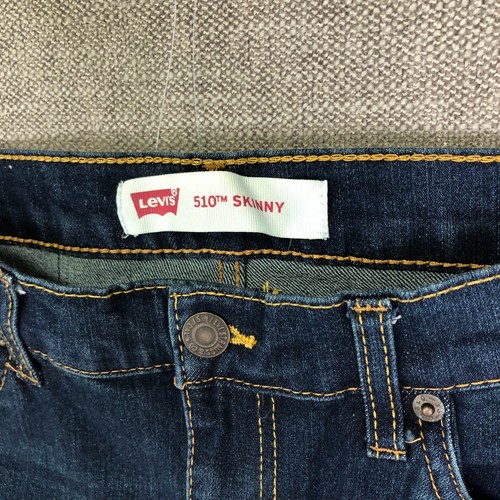 Levi's Jeans Boys 14 Regular 510 Skinny Dark Wash Youth Casual Outdoor - Picture 4 of 12
