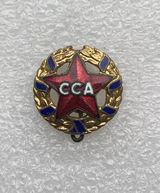 Romania Steaua Bucuresti Football Pin Enamel Red Star Army Club