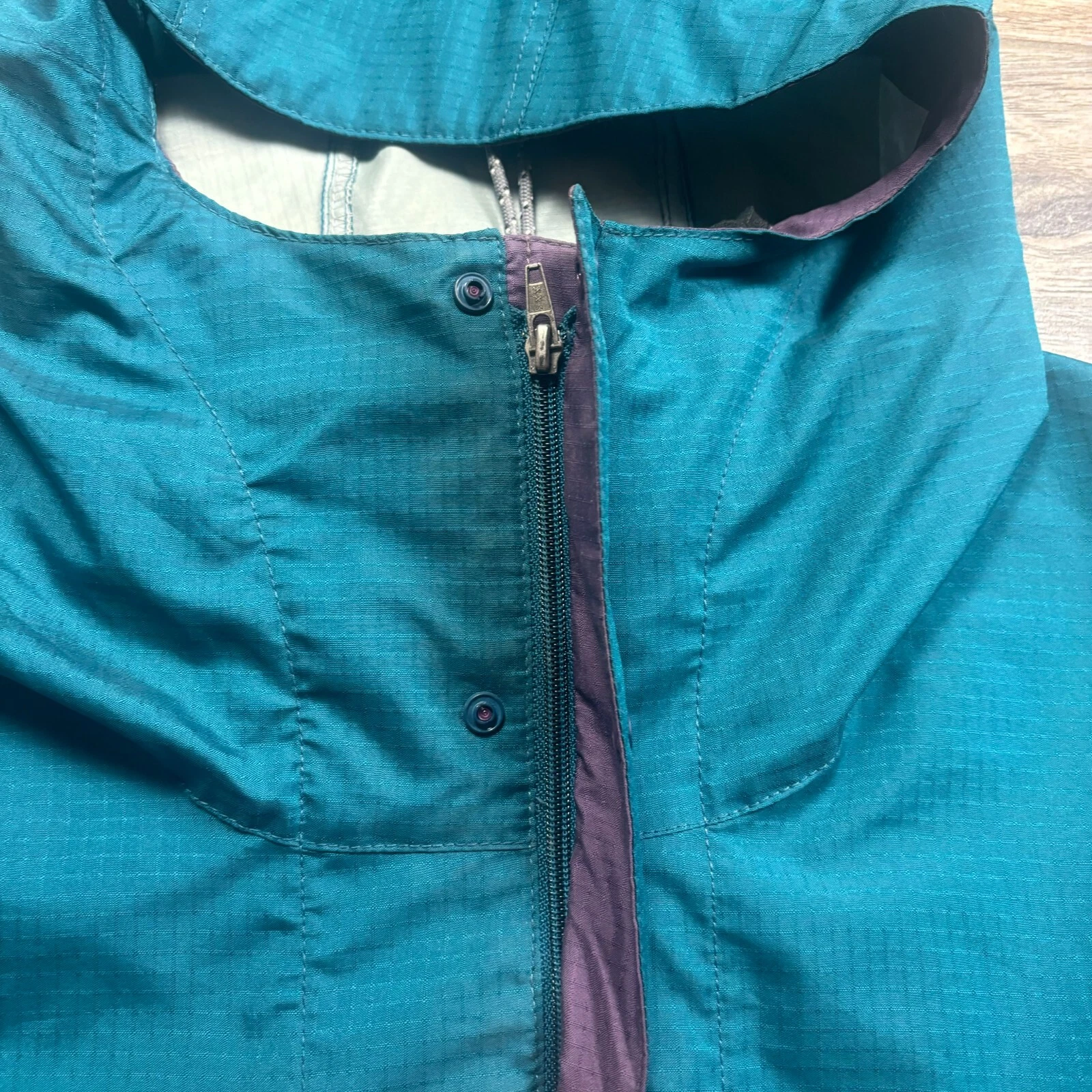 patagonia vintage teal pneumatic pullover windbreaker jacket