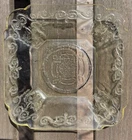 Yellow Lorain Basket 5 1/2" Sherbet Plate Depression Glass 1929