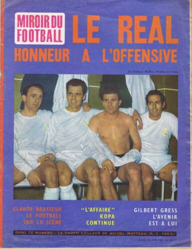Miroir du football 52 - 03/1964 Réal de Madrid Di Stefano Gilbert Gress Bordeaux - Afbeelding 1 van 2