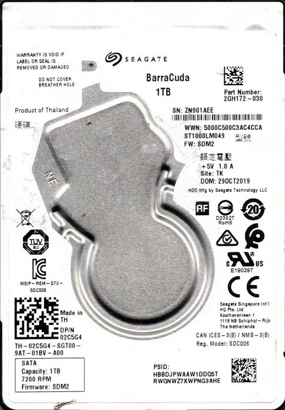 Seagate Barracuda SSD 1TB SATA | LIFE Informàtica