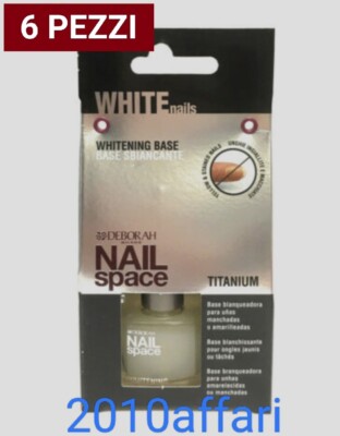 Deborah Nail Space Weißende Nagel Basis Gel Mit Titanium 6 Stück 8,5 ml