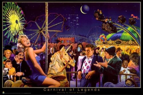 Carnival of Legends - George Bungarda Poster 36" x 24" - New, FREE shipping - Picture 1 of 1