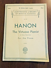 Hanon The Virtuoso Pianist in Sixty Exercises Piano Music Book 115 Pages 1967