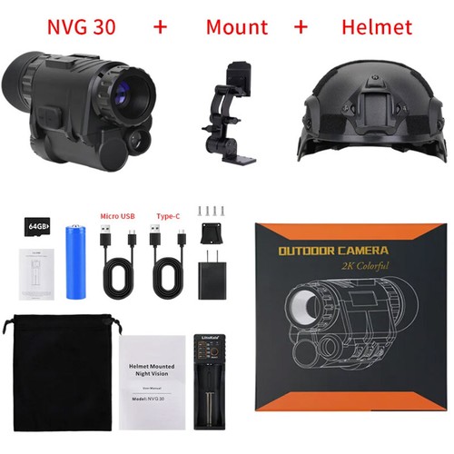 NVG30 WIFI 2K HD Digital IR Single Tube Monocular Night Vision Campling Hunting - Picture 8 of 8