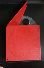 VINTAGE Soviet Empty Reel To Reel Spool For Recording Tape In Red Plastic Box 7”