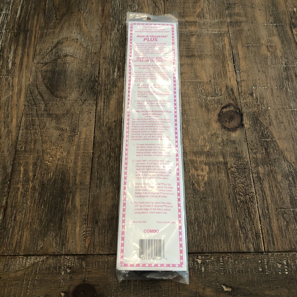 Add-A-Quarter Plus Ruler 12 Pink - Violet Craft Add-A-Quarter Plus Ruler 12 Pink - Violet Craft