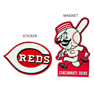 MLB Baseball Cincinnati Reds Mascot Mr. Redlegs Magnet & Sticker | eBay