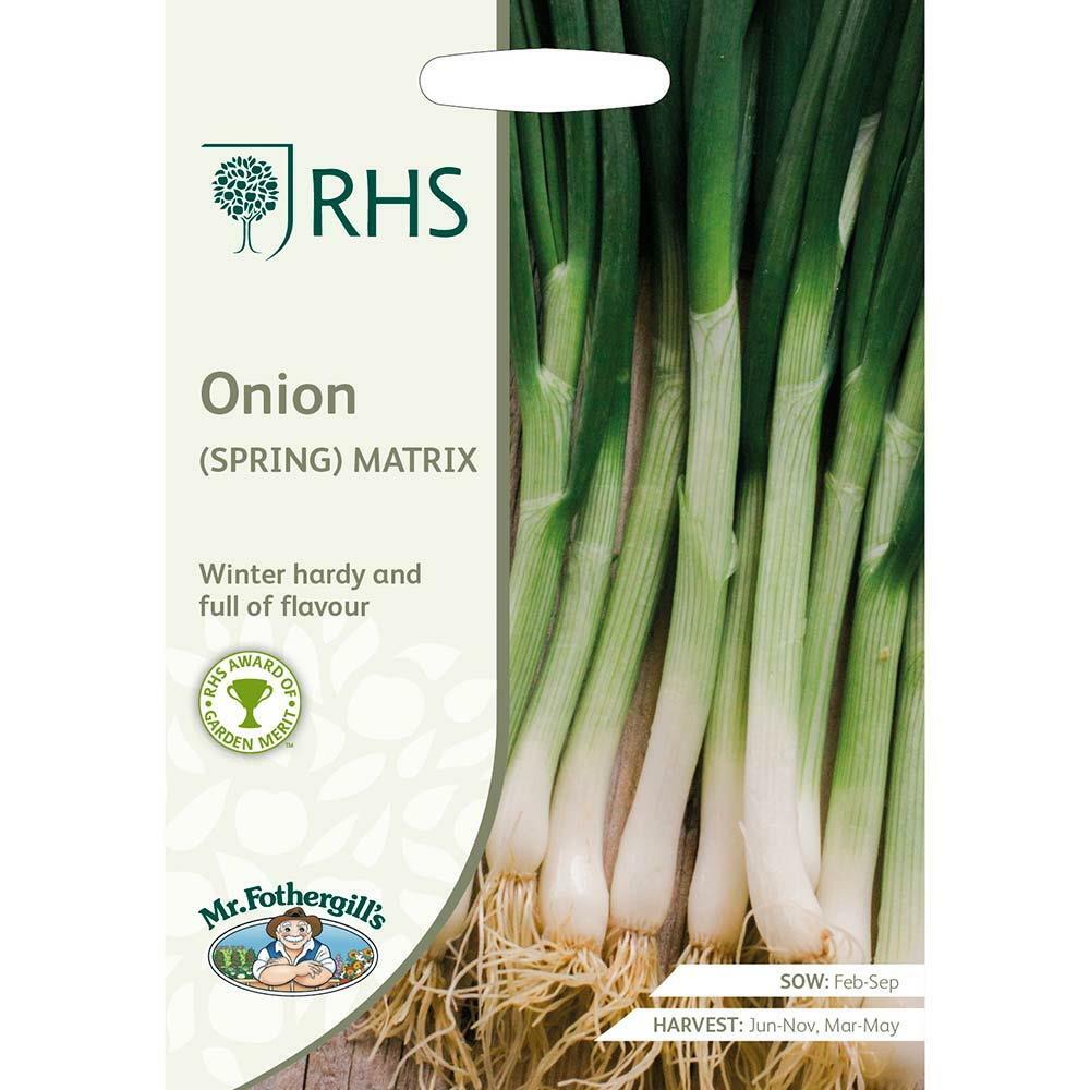 Mr Fothergill's RHS Grow Your Own Vegetables Onion (spring) Matrix Seeds Packet