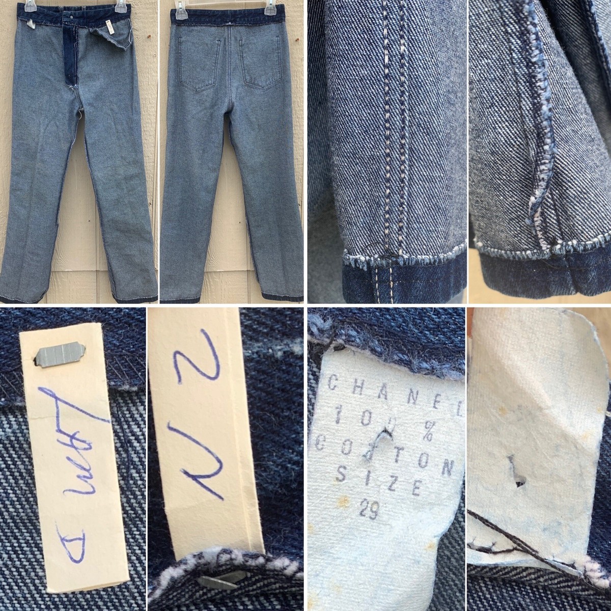 Vintage chanel Jeans Paris NY High Waist Talon 42 Zipper Vintage chanel Jeans Paris NY High Waist Talon 42 Zipper