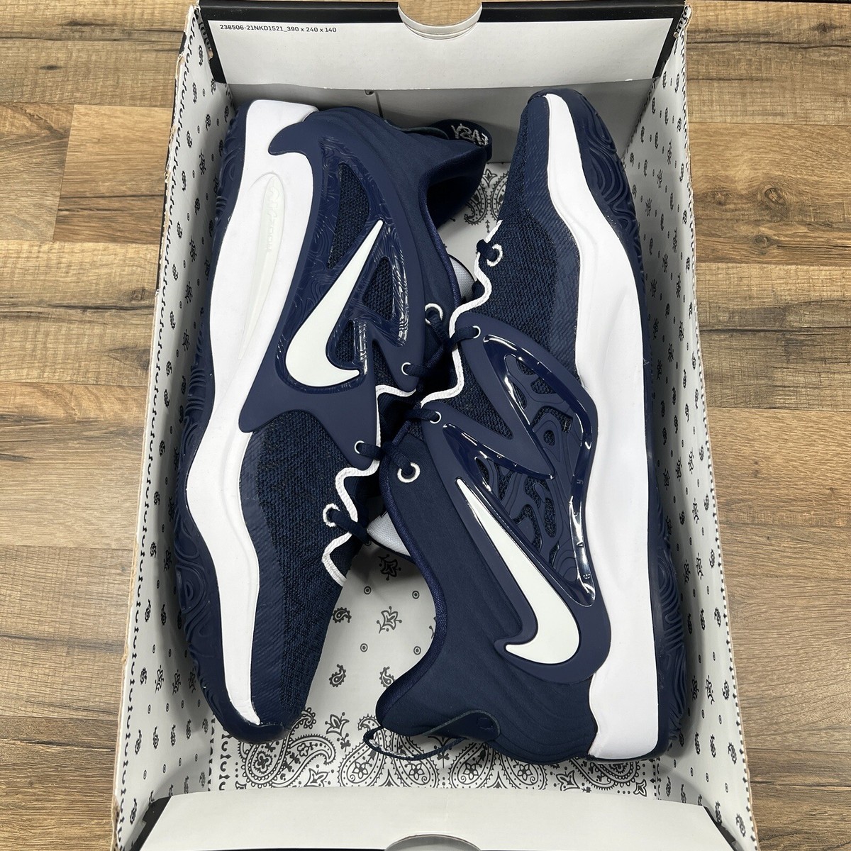 Nike KD15 TB Promo Midnight Navy Blue White DX6648-401 Men's Size