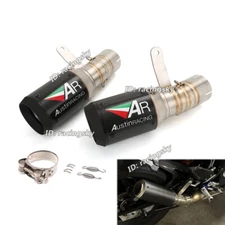 For BMW S1000RR 2019-24 S1000R 2021-2024 Exhaust Mid Pipe + Carbon Tips Muffler