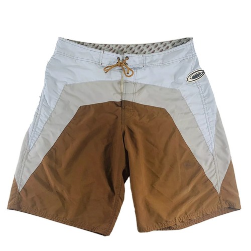 NO BOUNDARIES Men's 34 Waist Swim Shorts Brown RN 52469 eBay