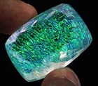 Certified 91.50 Ct Natural Australian Doublet Monarch Fire Opal Cushion Gemstone