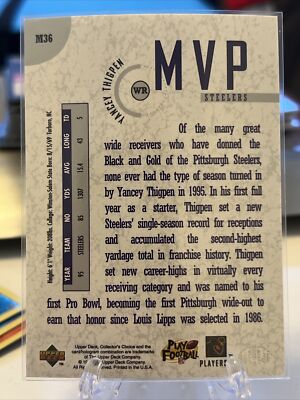 1996 Upper Deck Collector's Choice Upper Deck MVP Yancey Thigpen