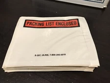 Lot of 100 PACKING LIST ENCLOSED Envelopes - 4.5 x 5.5 Inches ULINE Model S-207