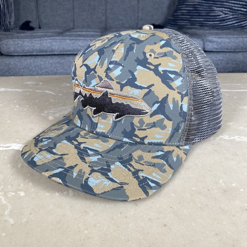 Patagonia Fitz Roy Fish Trout Salmon Trucker Cap Hat … Gem