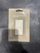 Lutron PJ2-2B-GLA-L01 Pico Wireless Control Keypad, 2 Button, Light Almond