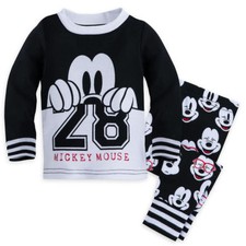 NEW Disney Store Mickey Mouse PJ Pals Pajamas for Baby Sz 12-18 mos