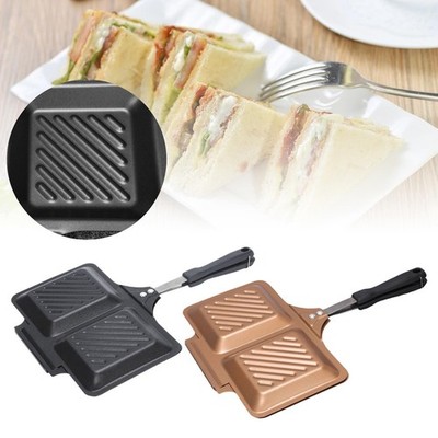 Bratpfanne Doppelpfanne Sandwichmaker Aluminium Antihaft Pfannkuchengrill