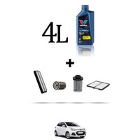 Hoffcar Wartungsset 4 Filter Und 4L ÖL FüR Hyundai I10 II 1.0 GPL 49KW Ab 20