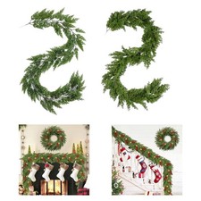 Christmas Garland Realistic Christmas Decoration for Holiday Fireplace Table