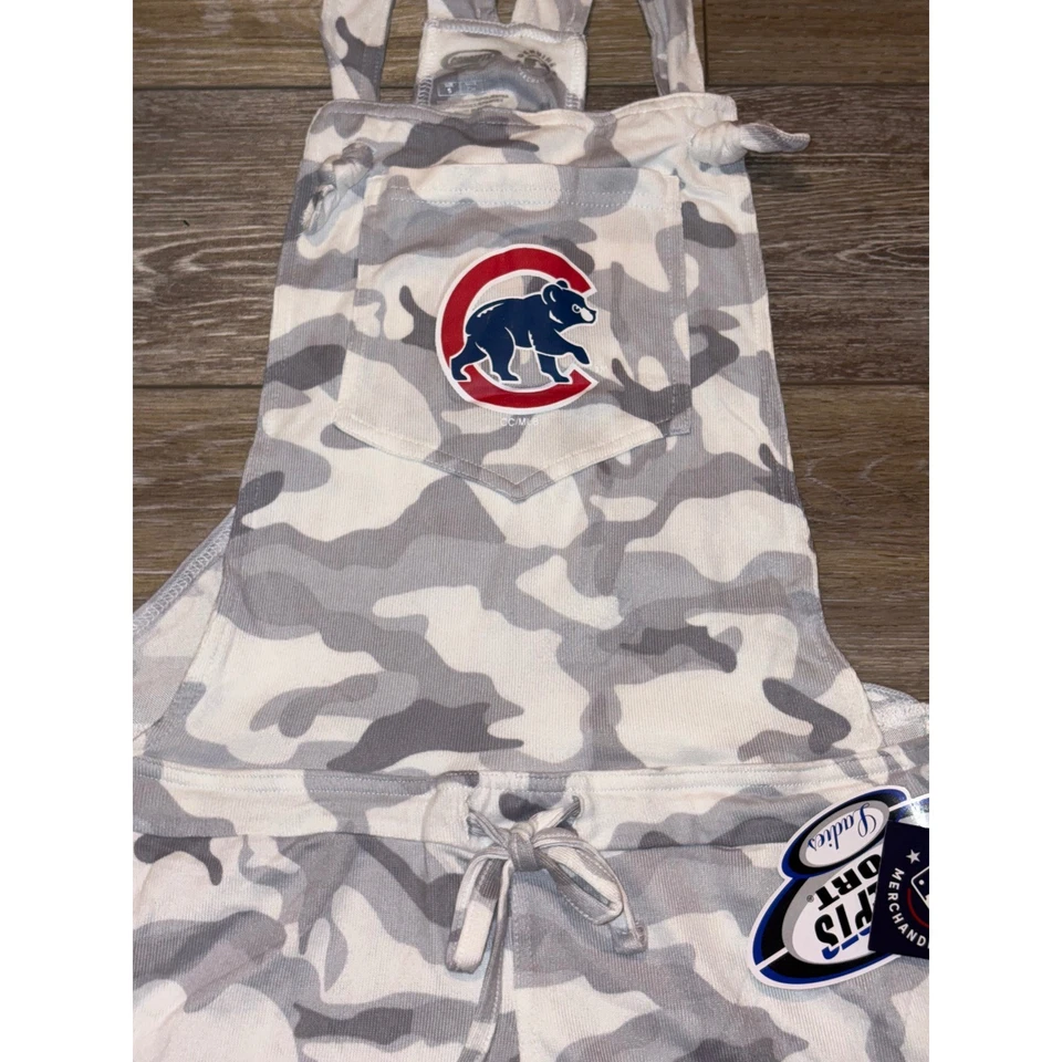 Nuevo con etiquetas Mameluco Para Mujer Concepts Sports Chicago Cubs - Gris Camuflaje - Pequeño Foto 3 de 4
