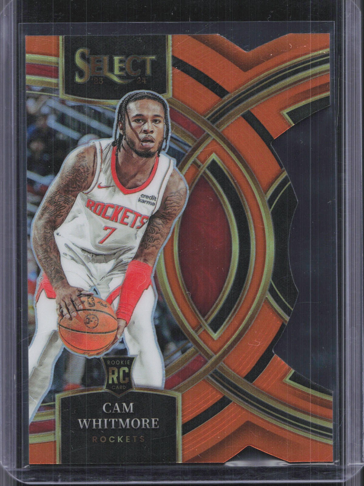 2023-24 Panini Select #118 Cam Whitmore Orange Prizms Die Cut #/65