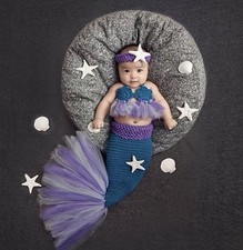 Newborns Mermaid Costume / Prop 3-6mo