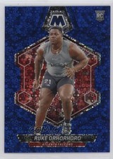 2024 Panini Mosaic Rookies No Huddle Blue Prizm 69/75 Ruke Orhorhoro #335 1js1