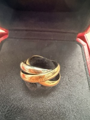 Cartier Trinity Ring 3-Color Yellow White Rose Gold