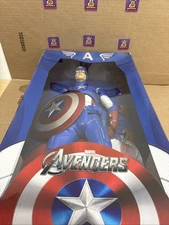 Neca 1/4 CAPTAIN AMERICA Avengers 18” Scale Figure Marvel Quarter Chris Open Box