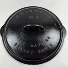 1929-1939 Griswold no. 9 Low Dome Cast Iron Skillet Cover Self Basting