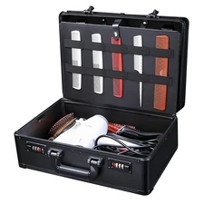 Professional Barber Stylist Travel Carry Case Shears Scissors Combs Clipper Box