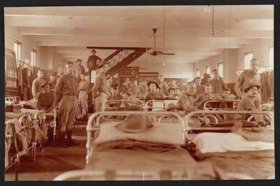 Photo:Washington D.C. Marine Barracks Squad Room Marines 1917