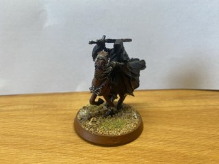 Ringgeist auf Pferd Zinn Metall Nazgul Der Herr der Ringe Tabletop Beritten