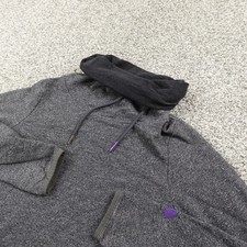 North Face Sweatshirt Womens M Gray Cowl Neck Pullover Tunic Hiking Outdoor Trek