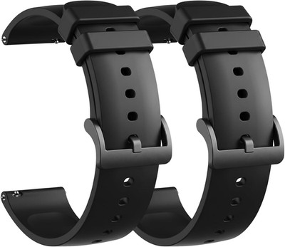 2 Pack Waterproof Bands Compatible with Amazfit Bip 3 Pro Watch Band, Soft Silic