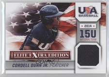 2014 Elite Extra Edition USA Baseball 15U Game Jerseys Cordell Dunn Jr #19 g3c