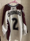 Chouinard #2 Hockey Jersey NHL Colorado Avalanche Game Worn 2010-2011 Size 56
