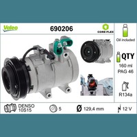Valeo 690206 Kompressor, Klimaanlage