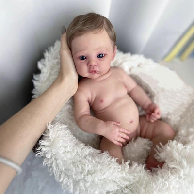 Zero Pam Full Silicone Baby Dolls Full Body Girl 18 Inch Realistic Reborn Baby D