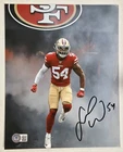Fred Warner Signed 8x10 Photo Beckett Auto San Francisco 49ers Football