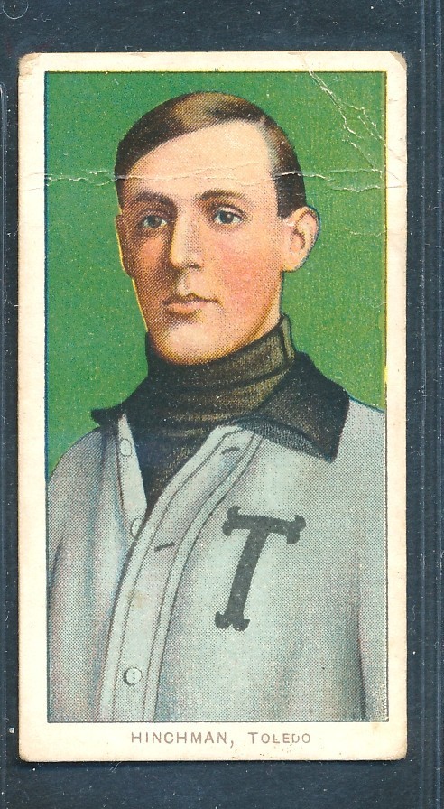 T206 Piedmont 350: HARRY HINCHMAN Toledo Mud Hens ~ FAIR